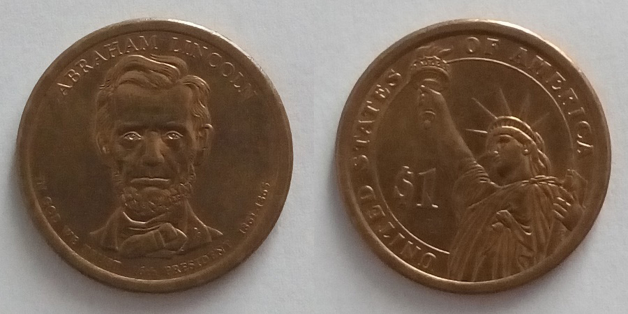 1 Dollar "16th President of the USA - Abraham Lincoln (1861-1865)"