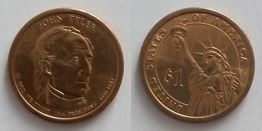 1 Dollar "10th President of the USA - John Tyler (1841-1845)"
