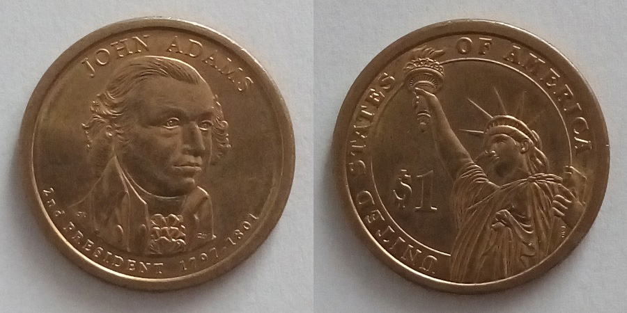 1 Dollar "2nd President of the USA - John Adams (1797-1801)"