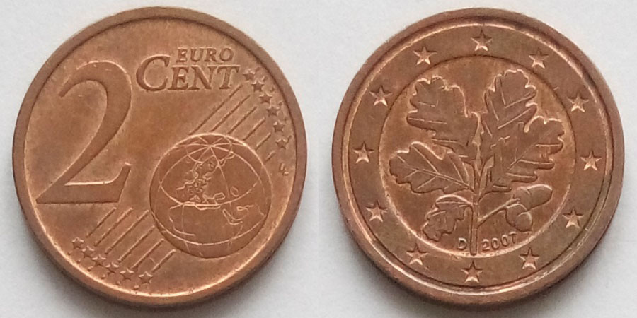 2 Euro Cent